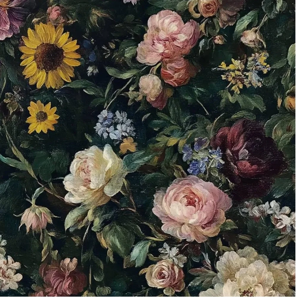 Vintage Retro Style Floral Peel and Stick Wall paper New